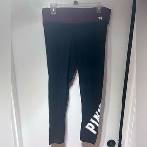 Victoria secret pink flat waist band leggins